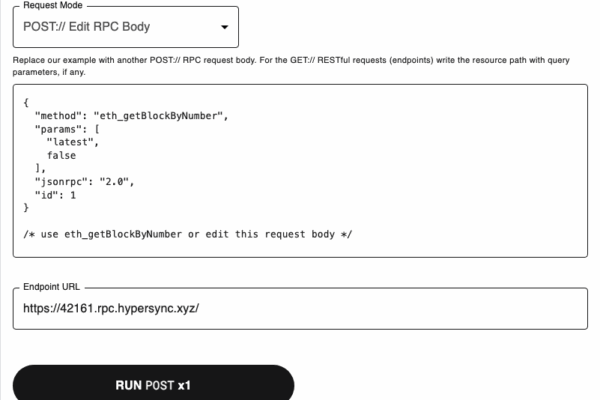 MilliNet HTTP Client for Web3 Supports ENVIO Endpoints